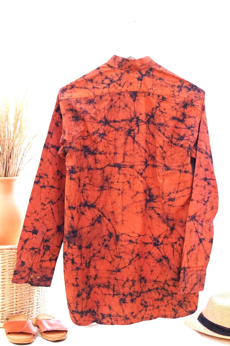OrangeOrbit Handwoven Cotton Short Kurta
