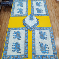 Handblock Print Dining Table Mat Set Of 6