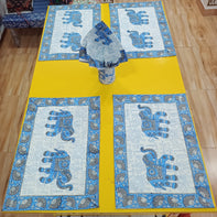 Handblock Print Dining Table Mat Set Of 6