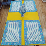 Handblock Print Dining Table Mat Set Of 6