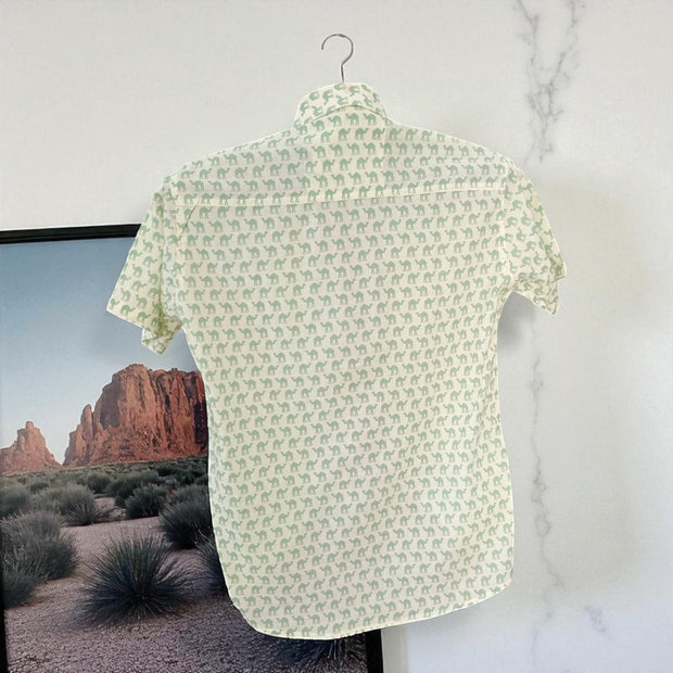 Artsy Hand Block Print Mens Shirt