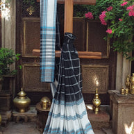 ShwetShyam Dhonekhali Handloom Cotton Saree