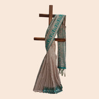 Green Golden Zari Work Silk Saree
