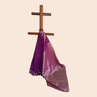 Purple Golden Jari Work Silk Saree
