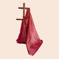 Rani Pink Golden Zari Work Silk Saree