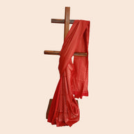Red Golden Zari Work Silk Saree