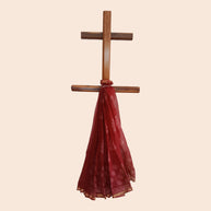 Dark Maroon Handblock Kota Cotton Saree