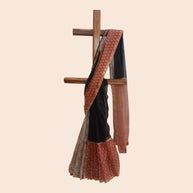 Black Floral Handblock Kota Cotton Saree