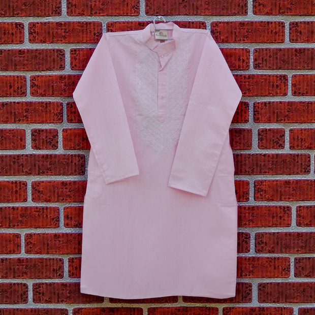 Light Pink Chikankari Cotton Kurta