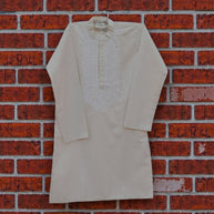 Cream Chikankari Cotton Kurta