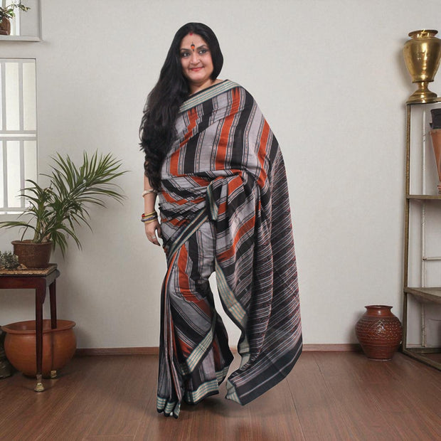 Traditional Handwoven Sambalpuri Cotton Saree