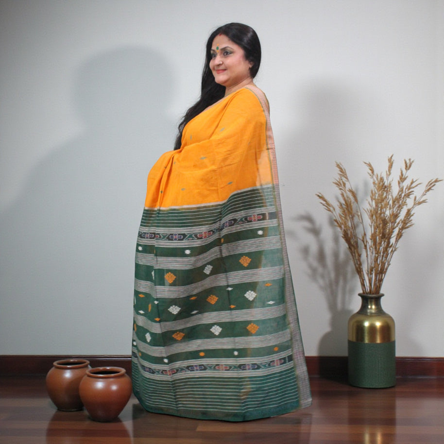 HaritArang Sambalpuri Cotton Saree