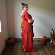 Traditional Handwoven Sambalpuri Cotton Saree