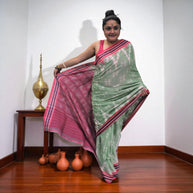 Traditional Handwoven Sambalpuri Cotton Saree