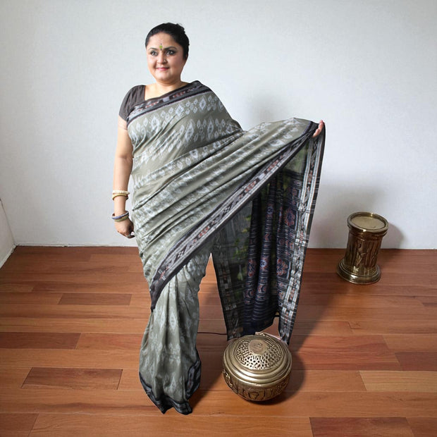 Traditional Handwoven Sambalpuri Cotton Saree
