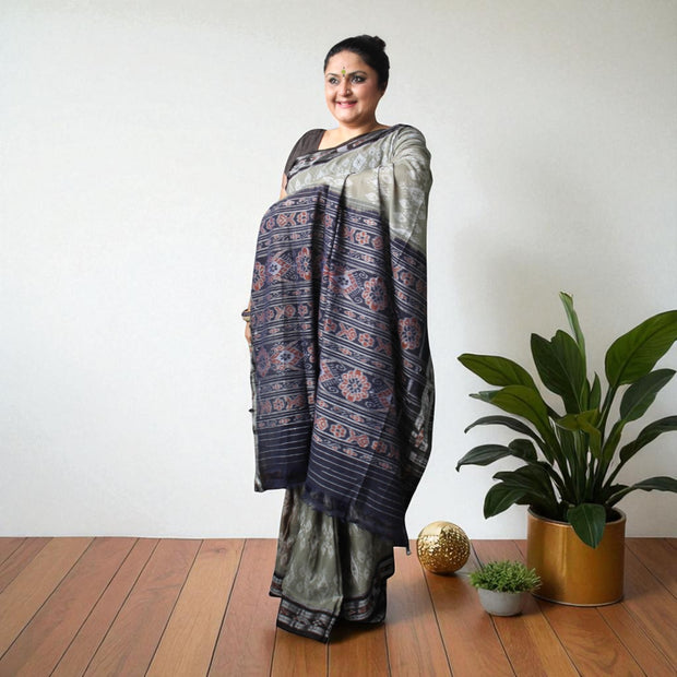 Traditional Handwoven Sambalpuri Cotton Saree