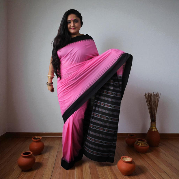 Traditional Handwoven Sambalpuri Cotton Saree