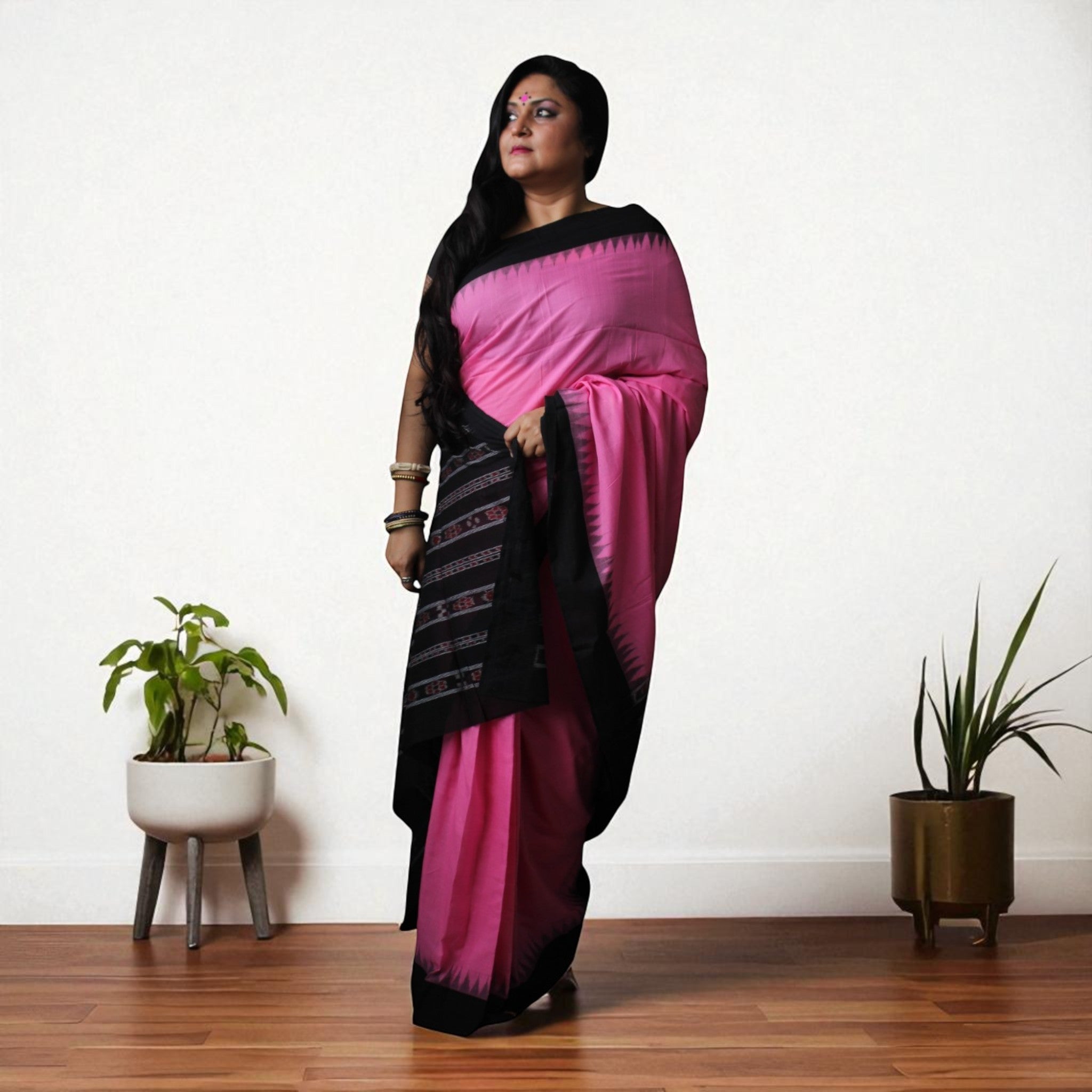 Traditional Handwoven Sambalpuri Cotton Saree