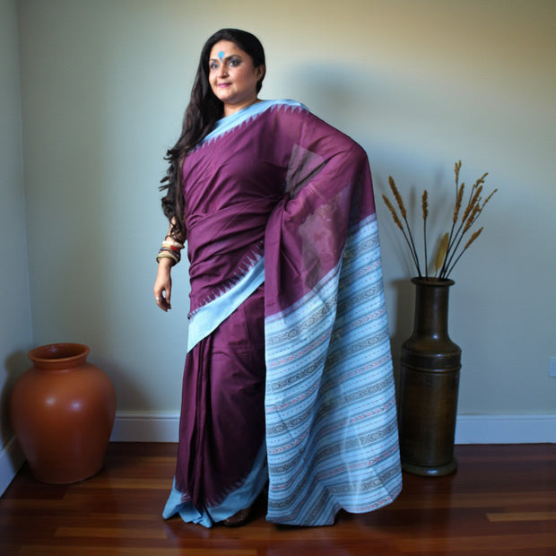 Traditional Handwoven Sambalpuri Cotton Saree