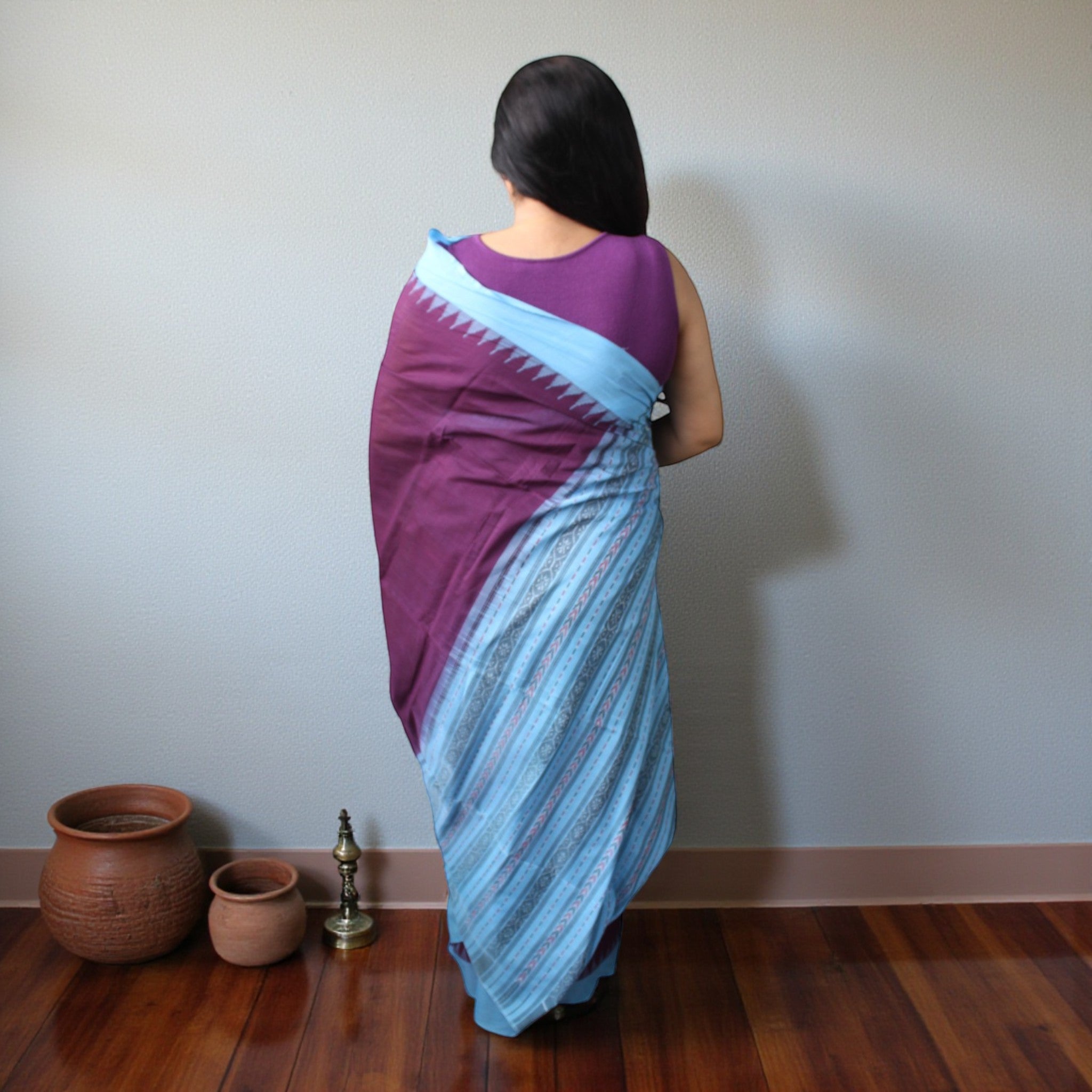 Traditional Handwoven Sambalpuri Cotton Saree