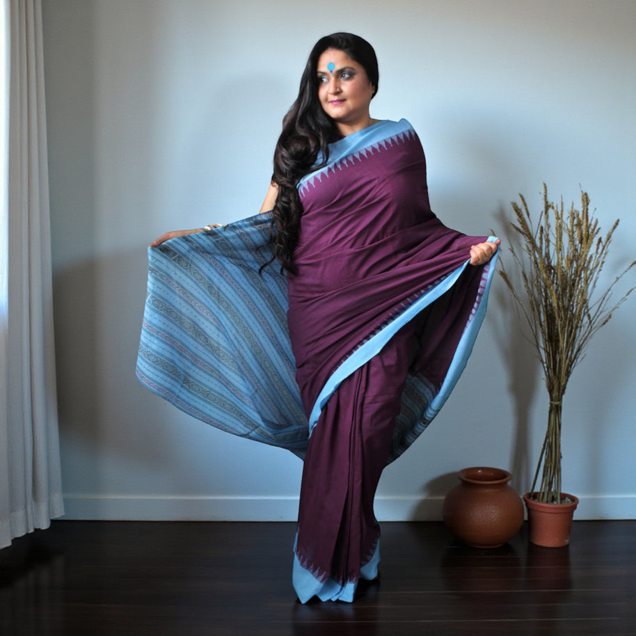 Traditional Handwoven Sambalpuri Cotton Saree