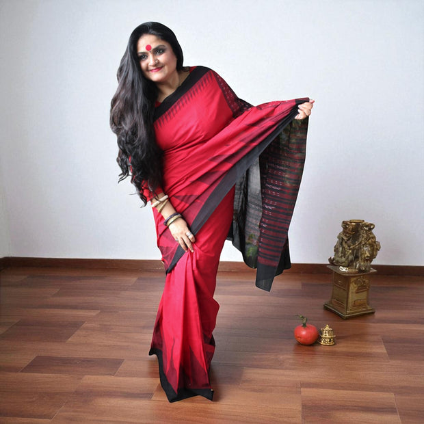 Traditional Handwoven Sambalpuri Cotton Saree