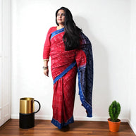 Traditional Handwoven Sambalpuri Cotton Saree