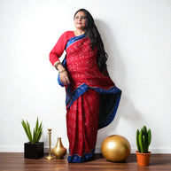 Traditional Handwoven Sambalpuri Cotton Saree