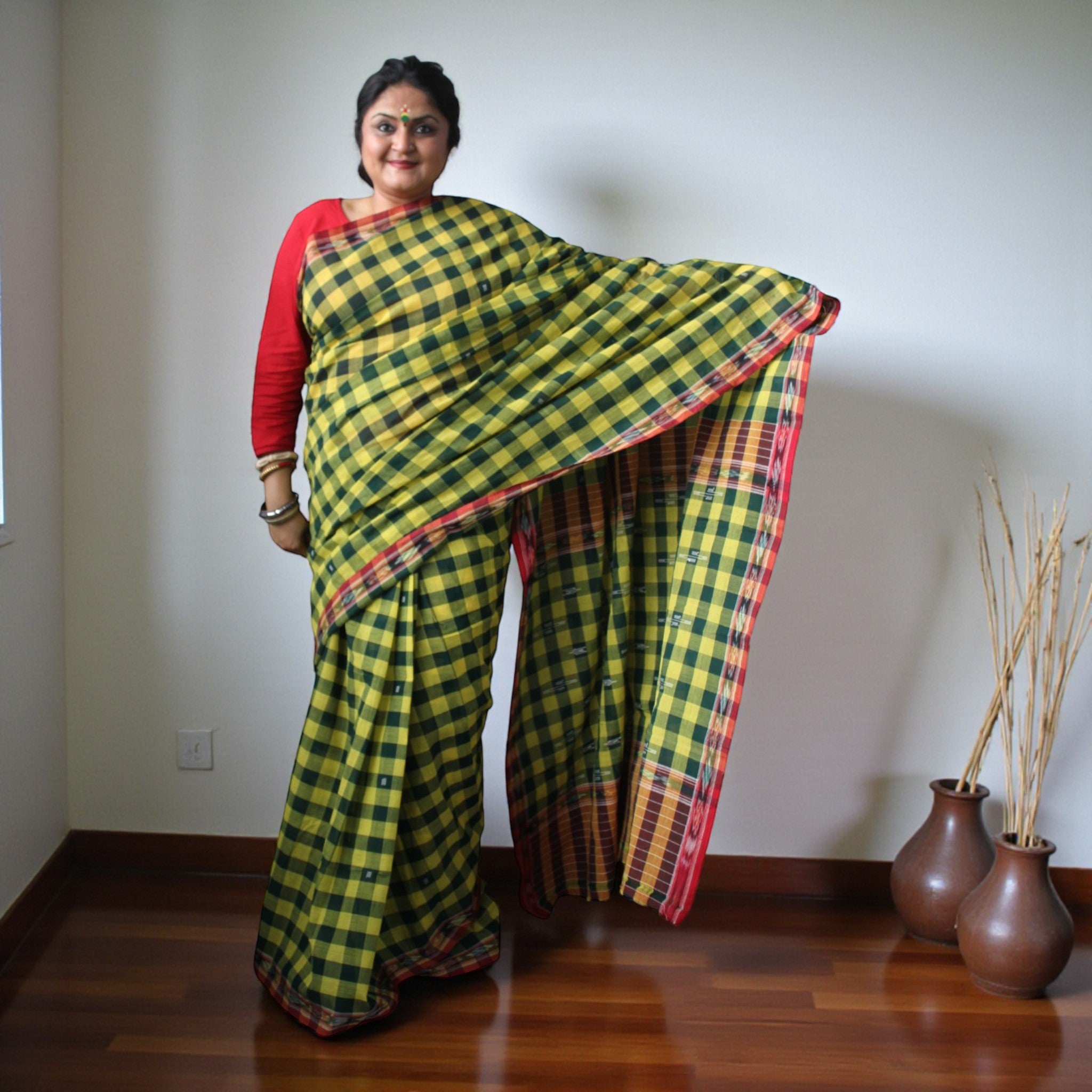 Tara Sambalpuri Handloom Cotton Saree
