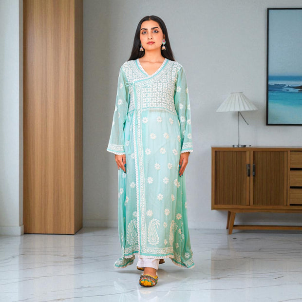 Mehkti Angrakha Cotton Kurta