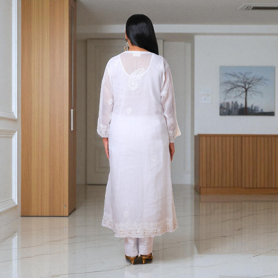 Noor Angrakha Cotton Kurta