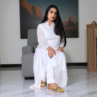 Noor Angrakha Cotton Kurta