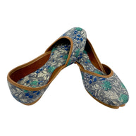 Grey Floral Handblock Jutti