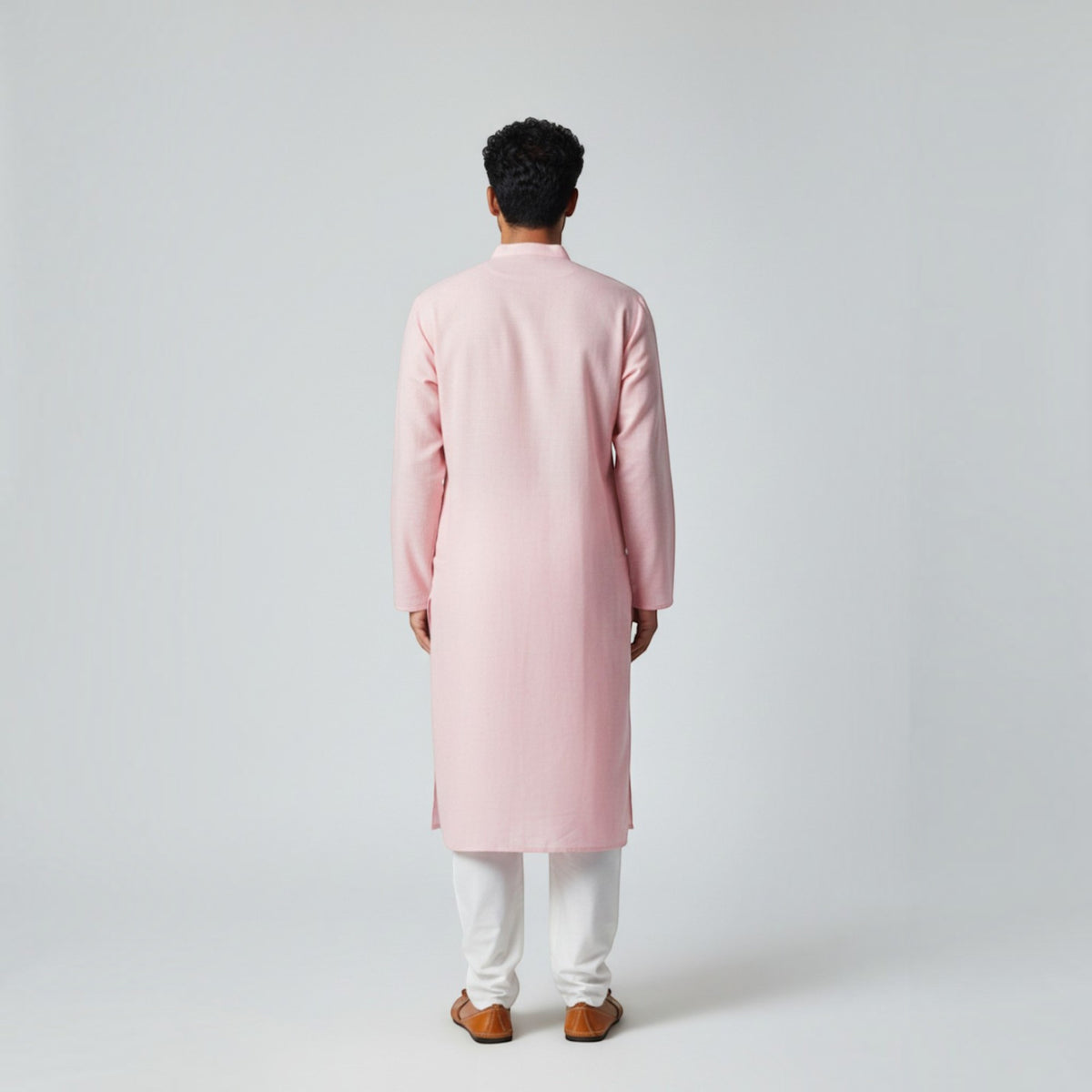 Light Pink Chikankari Cotton Kurta