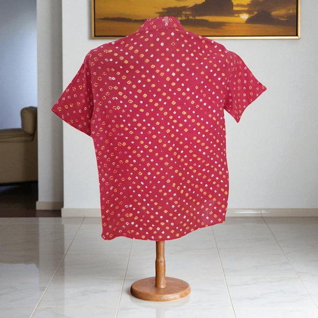 Artsy Hand Block Print Mens Shirt