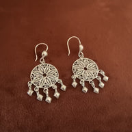 Dreamcatcher Silver Filigree Earrings