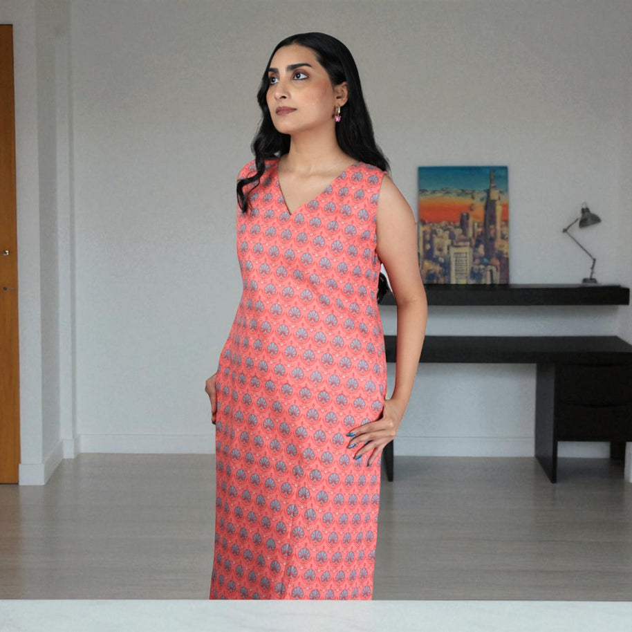 Naksh Handblock Cotton Dress