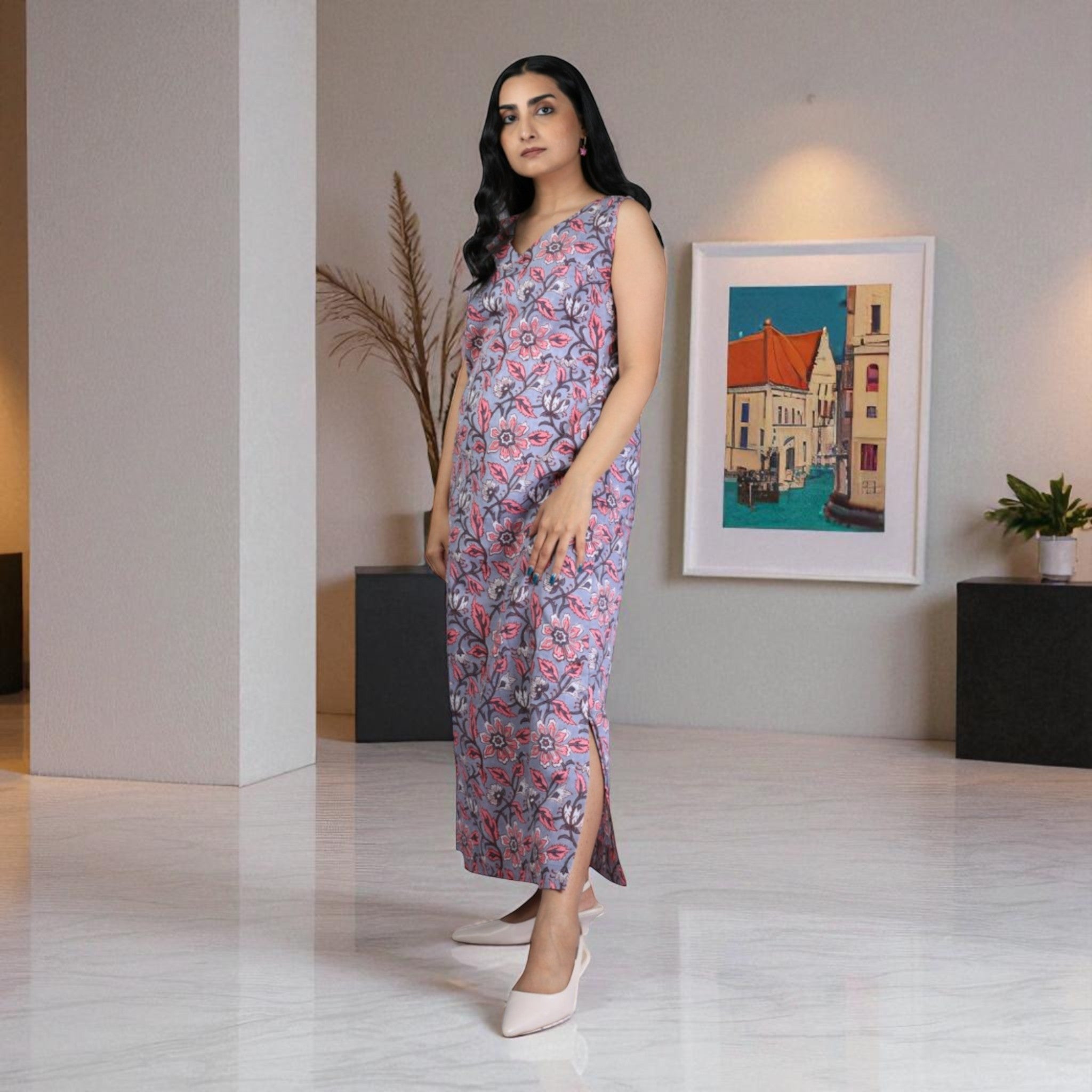 Naksh Handblock Cotton Dress