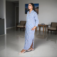 BlueLeaf Cotton Shirt Dress