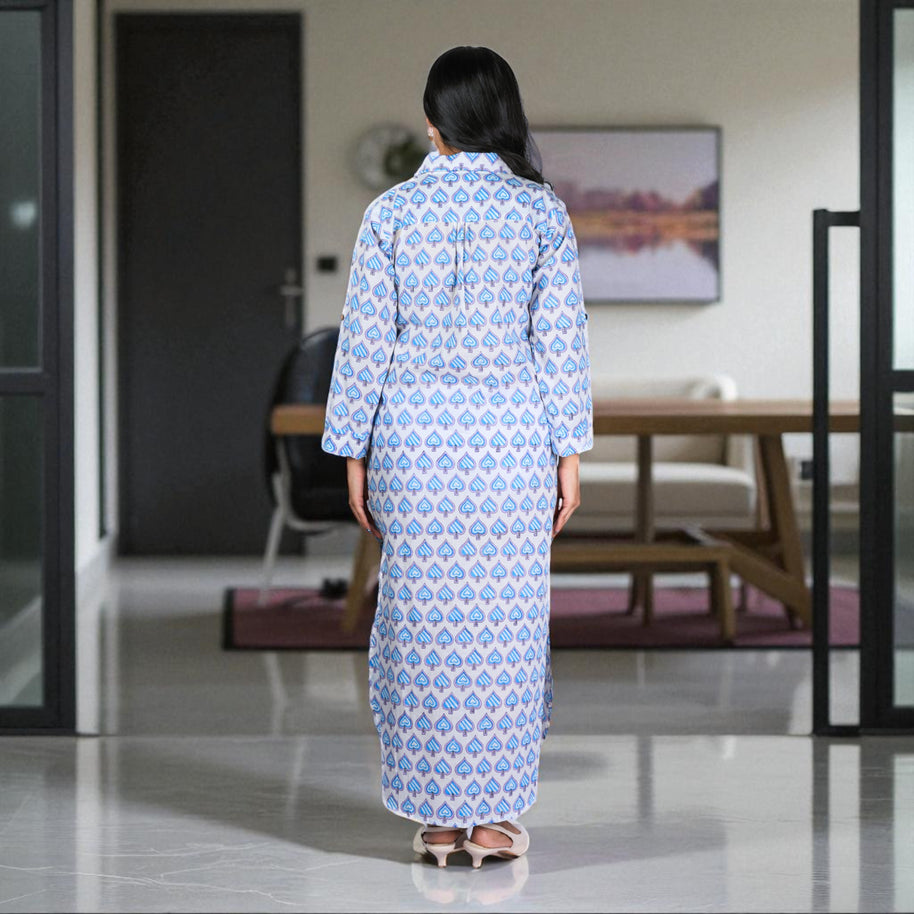 BlueLeaf Cotton Shirt Dress