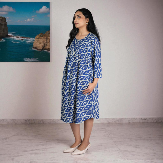 BreezeBlock Cotton Flared Dress