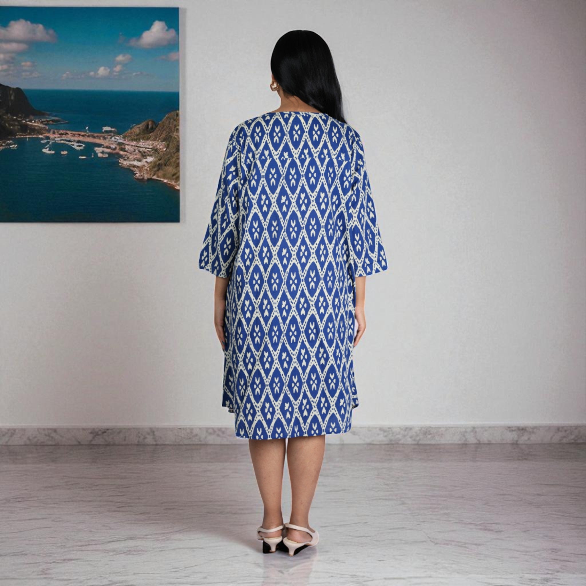 BreezeBlock Cotton Flared Dress