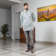 GreenMuse Handblock Cotton Short Kurta