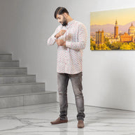 LotusEase Handblock Cotton Short Kurta