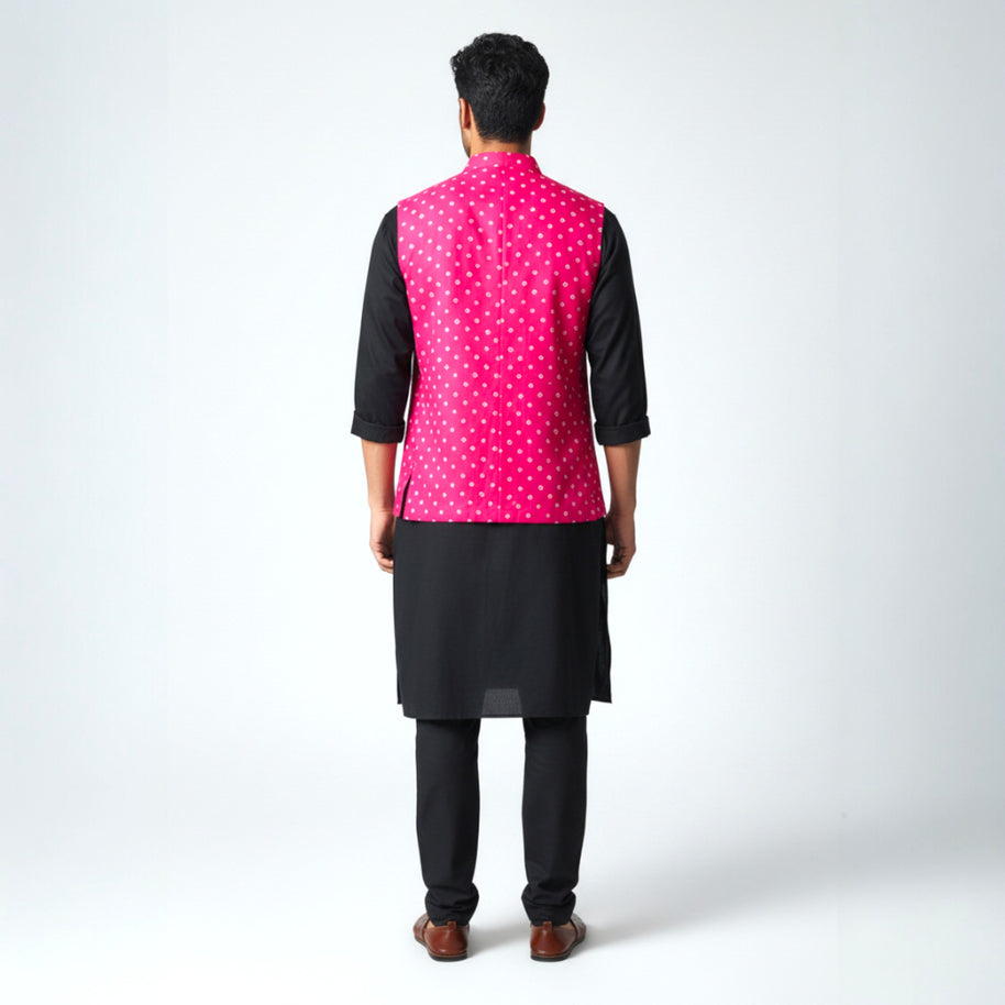 Pink Modal Silk Jacket