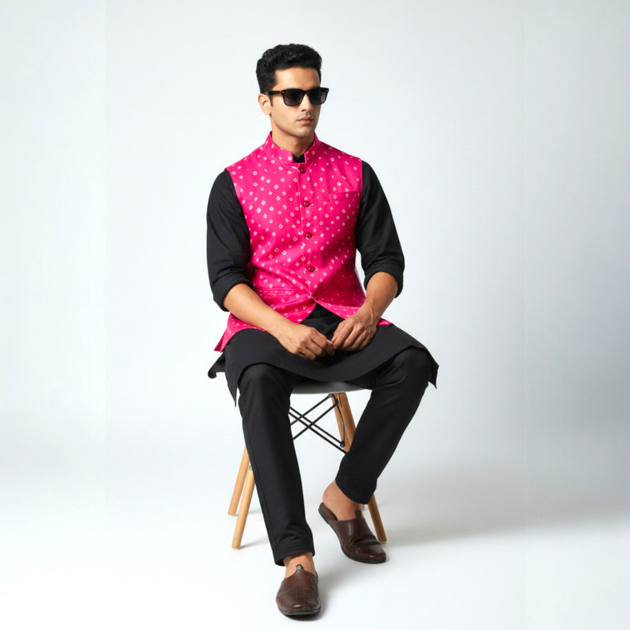 Pink Modal Silk Jacket