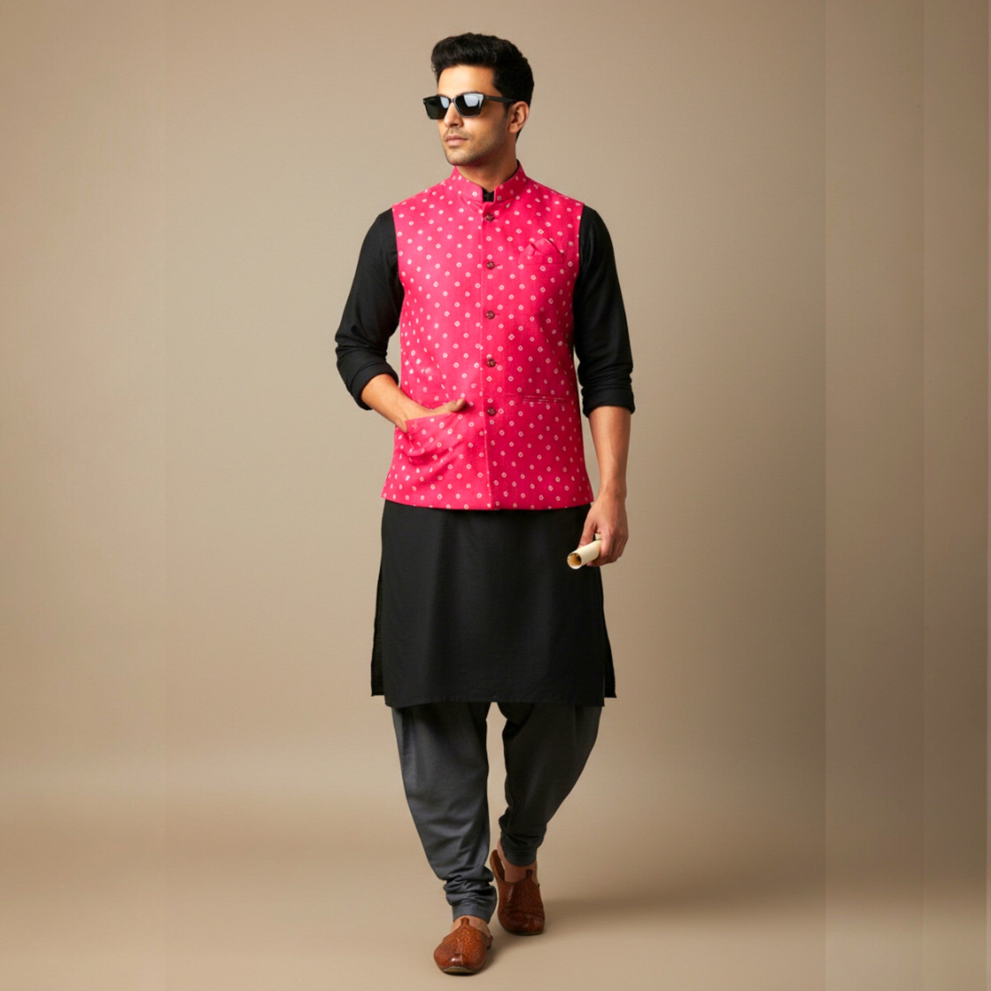 Pink Modal Silk Jacket