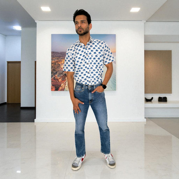 Artsy Cotton printed Mens Shirt