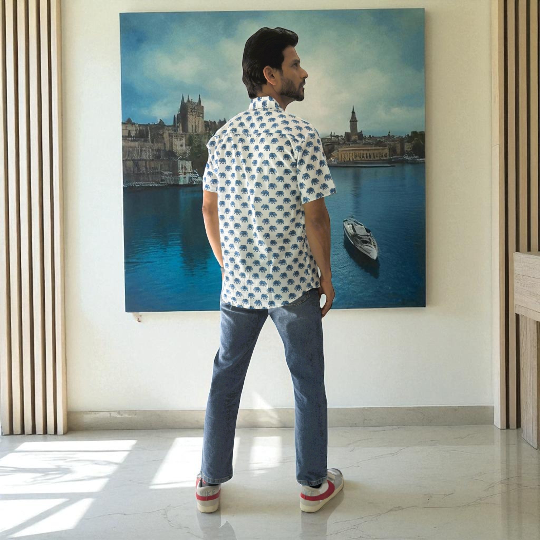 Artsy Cotton printed Mens Shirt