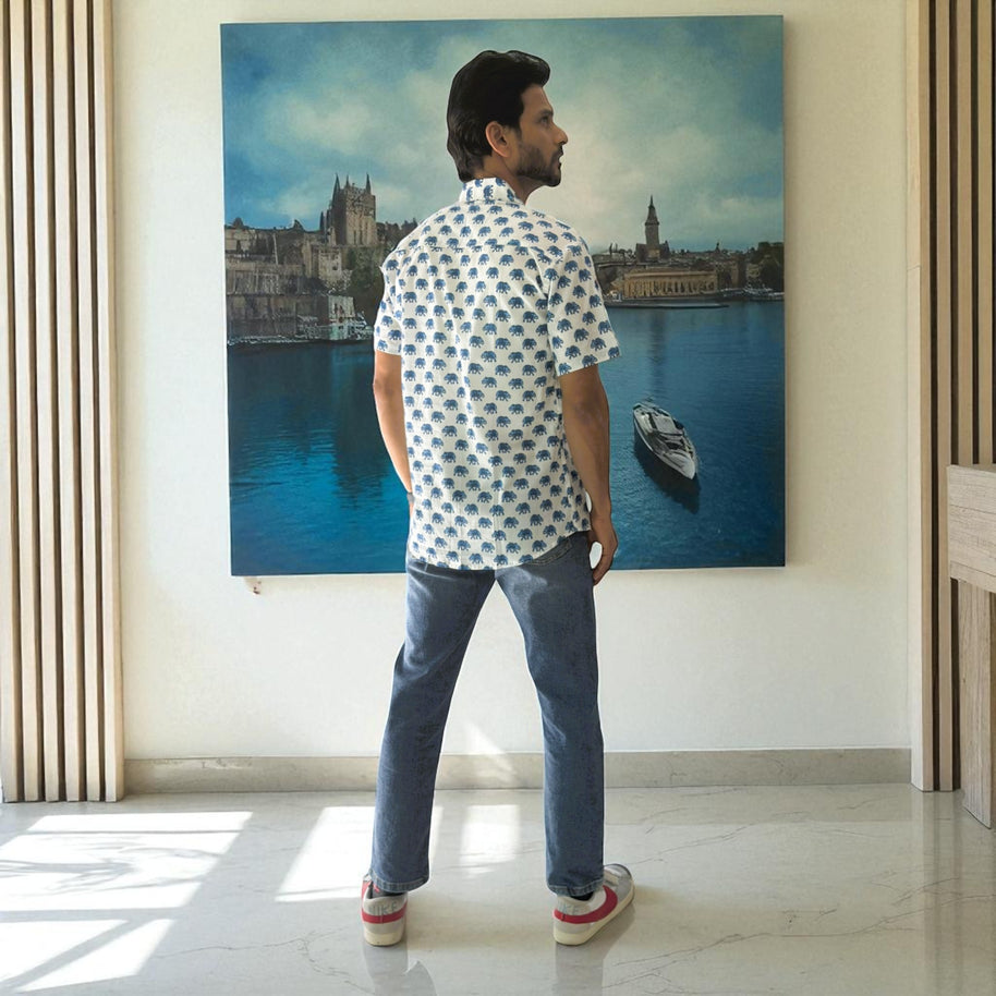 Artsy Cotton printed Mens Shirt